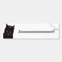 Gato "Zoooom del bebé de Eddie!" Pegatina para el  Etiqueta De Parachoque