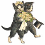 Gatos del boda esculturas fotograficas