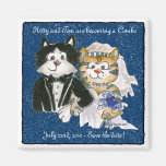 Gatos del dibujo animado que casan reserva los ima