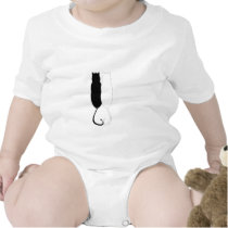 Gatos del ébano y de la marfil camisetas