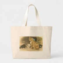 Gatos del vintage bolsas