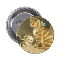 Gatos del vintage pin