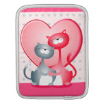 Gatos divertidos en amor, manga del iPad Fundas Para iPads