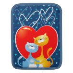Gatos en amor, manga del iPad Funda Para iPads