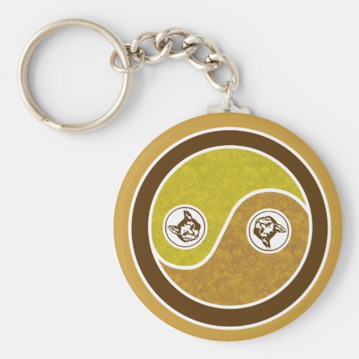 Gatos en equilibrio 1 llavero personalizado