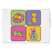 Gatos lindos multi tarjetón