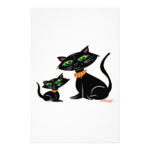 Gatos negros papelería personalizada