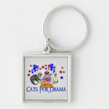 GATOS PARA OBAMA LLAVEROS PERSONALIZADOS