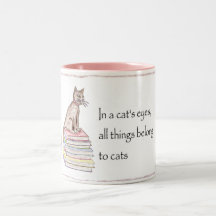 Gatos - todas las cosas pertenecen tazas