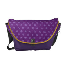 Gatos y la bolsa de mensajero (púrpura) de los per bolsas messenger