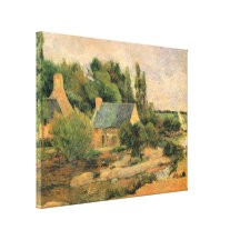 Gauguin - lavanderas en Pont-Aven Impresiones En Lona Estiradas