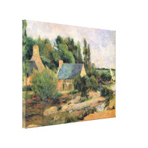 Gauguin - lavanderas en Pont-Aven Impresiones De Lienzo