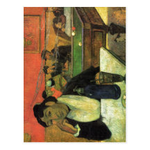 ¿Gauguin, Paul Im Caf? ¿(Portr? Mme Ginoux) 188 de Tarjetas Postales