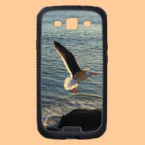 Gaviota en la playa de Malibu, Océano Pacífico funda skinit