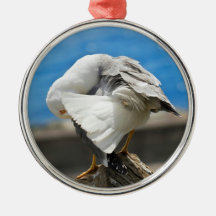 Gaviota en una roca ornamentos para reyes magos
