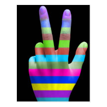 Gay Love Rainbow Postkarte