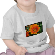 Gazania anaranjado camisetas