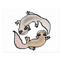 Gecko del zodiaco - cáncer tarjeta postal
