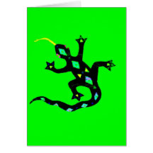 Gecko en Green2 Felicitación