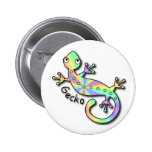 Gecko psicodélico pin