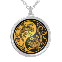 Geckos amarillos y negros de Yin Yang Joyerias Personalizadas