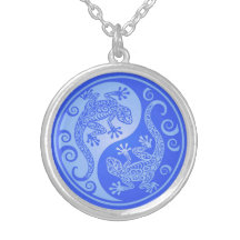 Geckos azules de Yin Yang Grímpola
