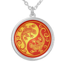 Geckos rojos y amarillos de Yin Yang Grimpola