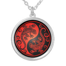 Geckos rojos y negros de Yin Yang Grimpolas