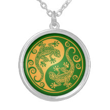 Geckos verdes y amarillos de Yin Yang Joyerias Personalizadas