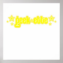 Geekette amarillo poster