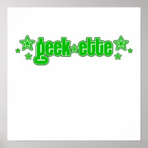 Geekette verde poster