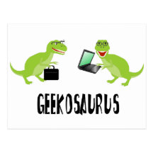 geekosaurus tarjeta postal