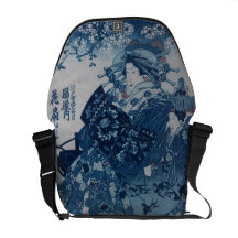 Geisha azul bolsas de mensajería
