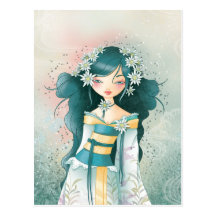 Geisha Edelweis Tarjetas Postales