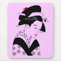 Geisha japonés alfombrillas de ratones