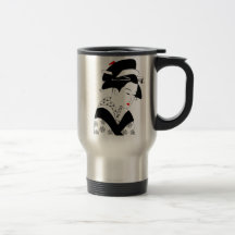 Geisha japonés tazas de café