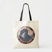 Gema azul y roja fresca del dragón bolsa
