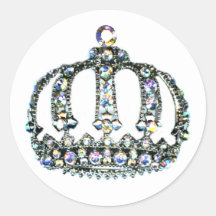 Gema de los pegatinas de una tiara