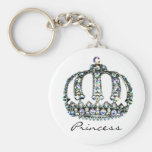 Gema de una princesa Keychain de la tiara Llavero