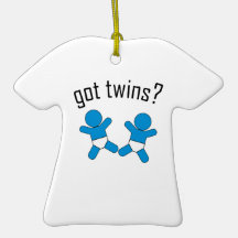 ¡Gemelos conseguidos ornamento de la camiseta! Adorno Para Reyes