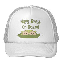 Gemelos de los palos de golf de la marina de guerr gorros  
