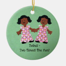 ¡Gemelos - dos veces la diversión! Ornaments Para Arbol De Navidad