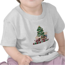 Gemelos muchacho y navidad del chica primer camisetas