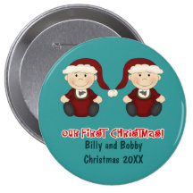 Gemelos:  Nuestro primer navidad adaptable Pins