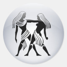 Géminis del zodiaco pegatinas  