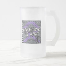 General Cancer Graffiti Wall Fight como un chica Tazas