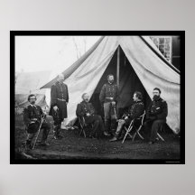 Generales del ejército del Potomac 1863 Poster