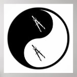 Genio civil de Yin Yang Poster