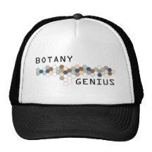 Genio de la botánica gorros bordados