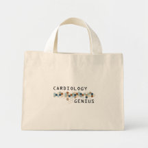 Genio de la cardiología bolsa lienzo